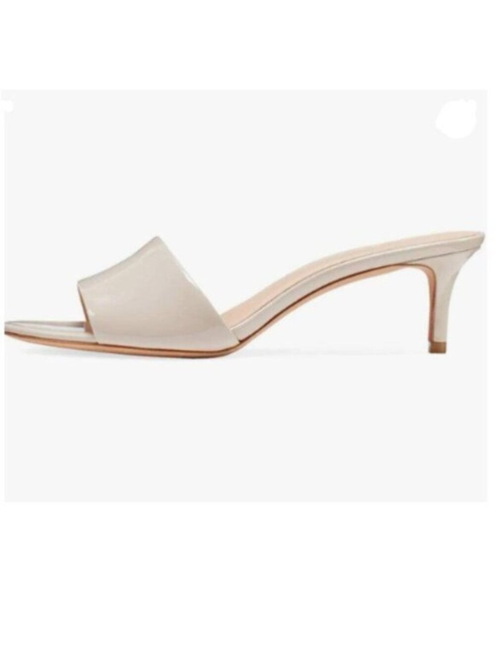YDN Apricot Kitten Low Heel Mules Slip on Clog Sandals Open Toe Dress Slide Shoe